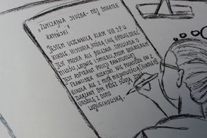 obrazek z komiksu &quot;Zwyczajna służba - Mój Bohater Katyński&quot;